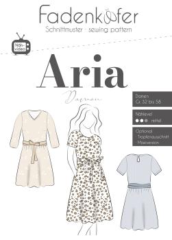 Papierschnittmuster Damenkleid Aria, Fadenkäfer